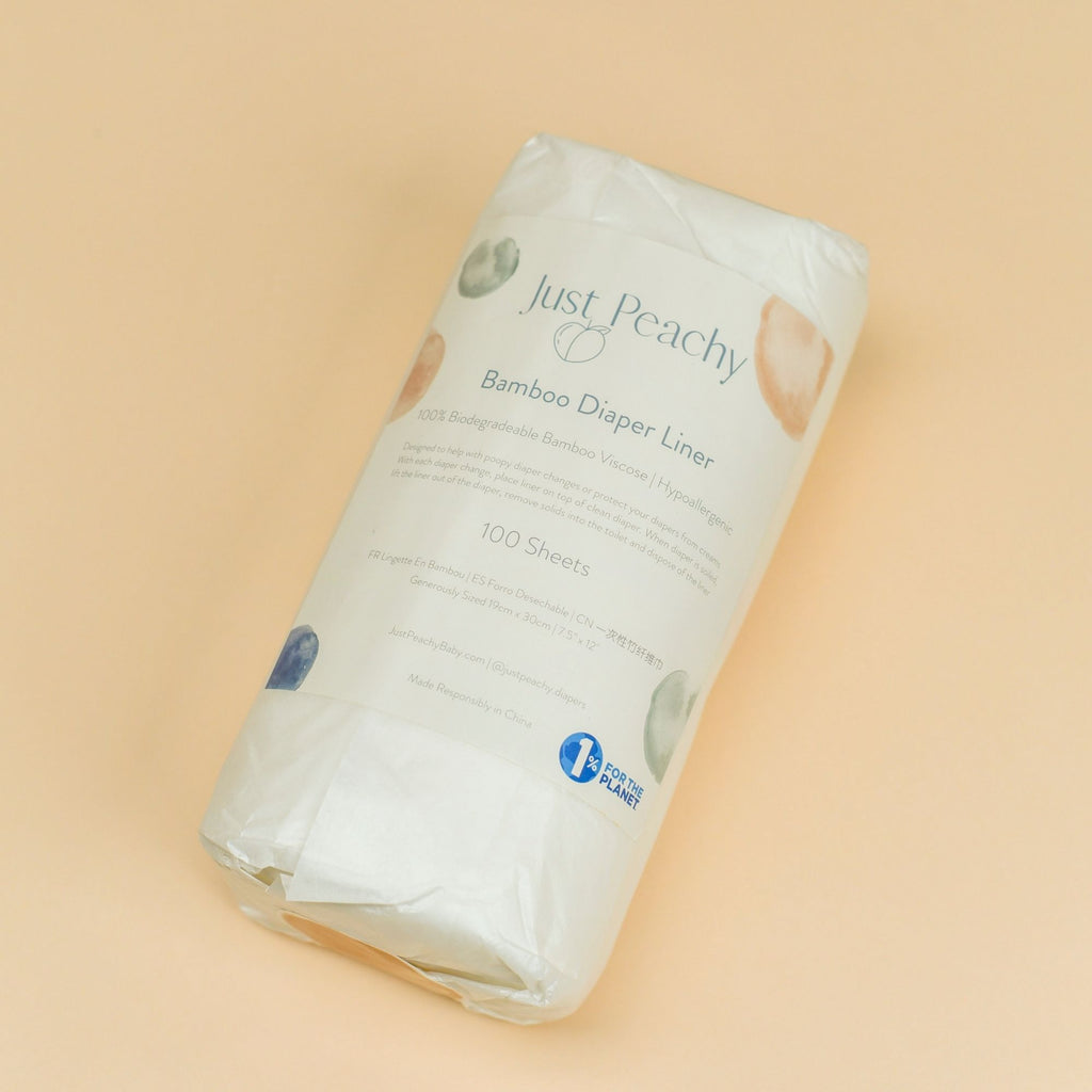 Bamboo Biodegradable Liners 100 Sheets | Cloth Diapers | Just Peachy