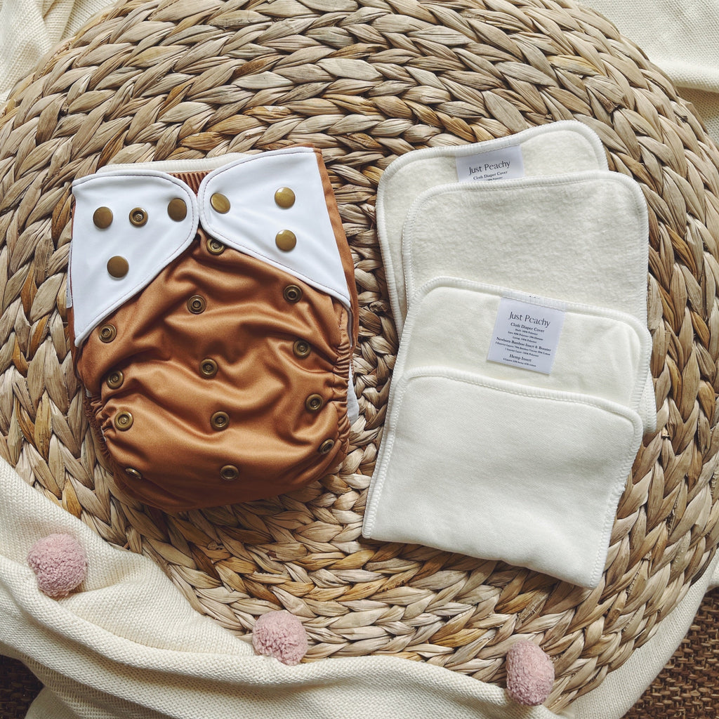 Cloth Diapers - Nature Collection - Single Diaper Set + Inserts | Cloth Diapers | Just Peachy